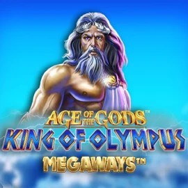 Age Of The Gods: King of Olympus Megaways slot logo by Origins at SpinLander Casino