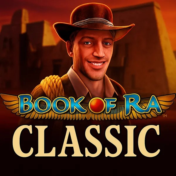 Book of Ra Classic logo – Slots by Novomatic at SpinLander Casino
