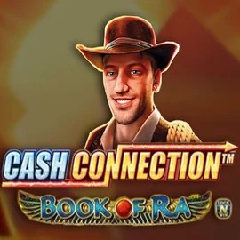 Cash Connection Book Of Ra by Novomatic, showcased at spin-lander-casino.com – game logo