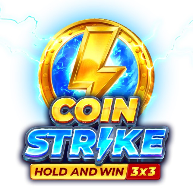 Coin Strike: Hold and Win slot logo by Playson at SpinLander Casino