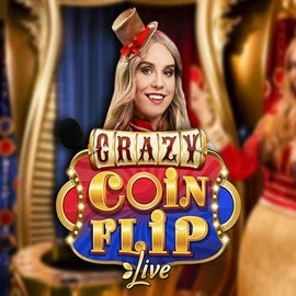 Crazy Coin Flip slot icon by Evolution, available at SpinLander Casino