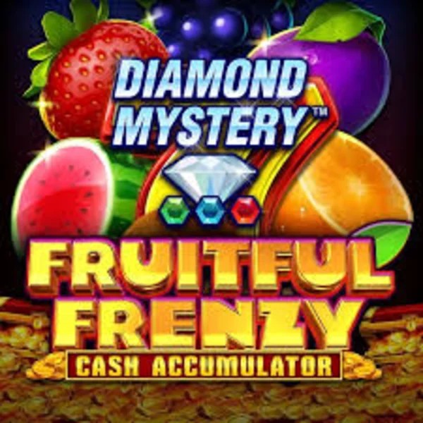 Diamond Mystery Fruitful Frenzy Cash Accumulator slot logo by Greentube at SpinLander Casino