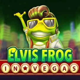 Elvis Frog In Vegas slot logo by BGAMING at SpinLander Casino