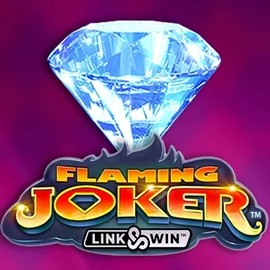 Flaming Joker Link and Win logo by Barstruck at SpinLander Casino