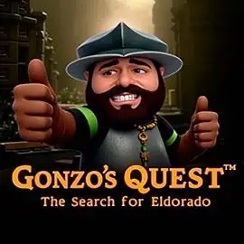Gonzo's Quest slot logo by NetEnt at SpinLander Casino