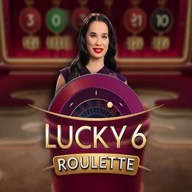 Lucky 6 Roulette slot logo by Pragmatic Play at SpinLander Casino