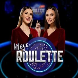 Mega Roulette game by Pragmatic Play – logo hosted on SpinLander Casino