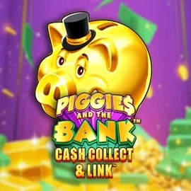 Official Slots logo: Piggies And The Bank Cash Collect & Link by Origins at SpinLander Casino