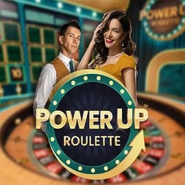 PowerUP Roulette logo by Pragmatic Play at SpinLander Casino