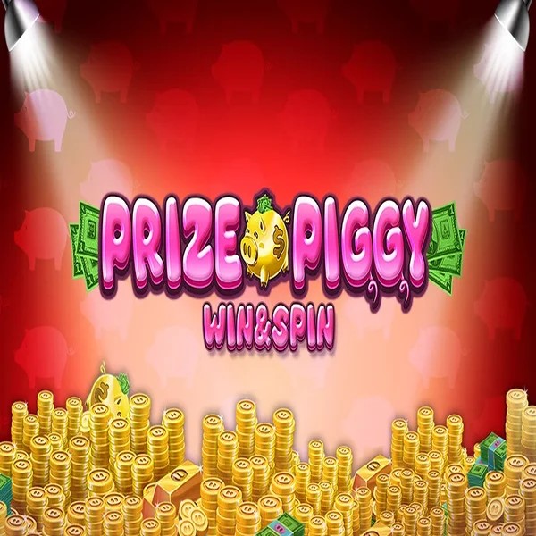 Prize Piggy Win &amp; Spin slot logo by Inspired Gaming at SpinLander Casino