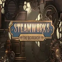 Steamworks The Workshop slot logo by Peter & Sons at SpinLander Casino