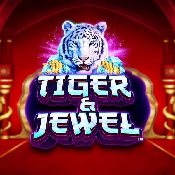 Tiger and Jewel slot logo by Greentube at SpinLander Casino
