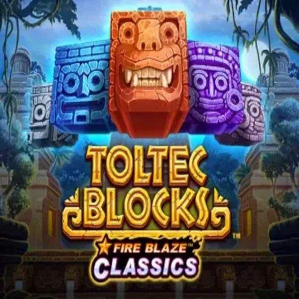 Fire Blaze: Toltec Blocks game by Rarestone Gaming – logo hosted on SpinLander Casino